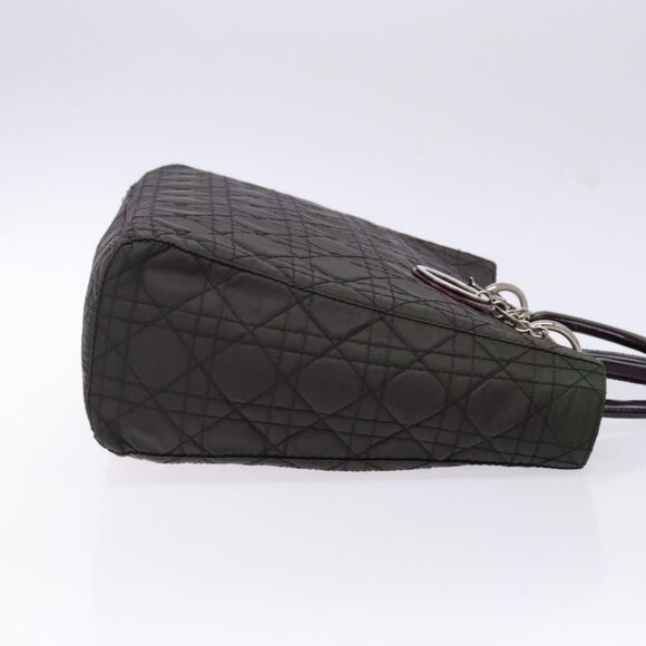 Christian Dior Canage Hand Bag Nylon Khaki Purple Silver Auth bs29344 - Picture 5 of 16